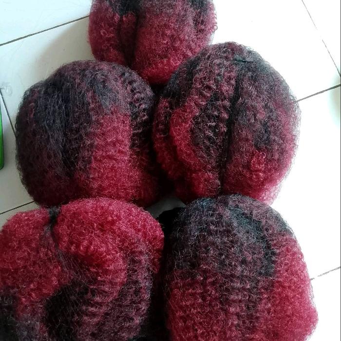 rambut sambung afro afrika