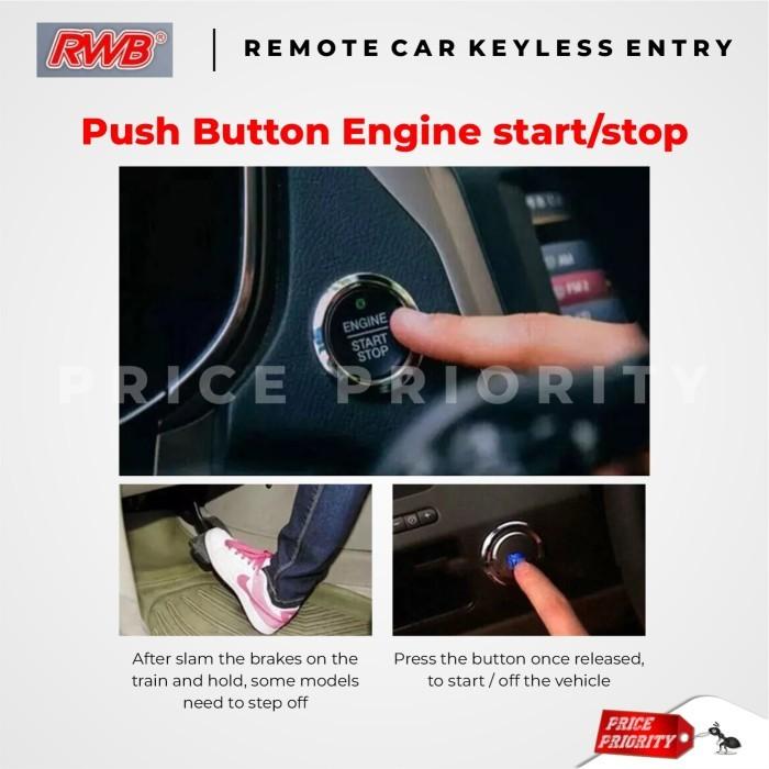 RWB Tombol Start Stop Engine Keyless Mobil - Avanza Calya Agya Brio Kijang