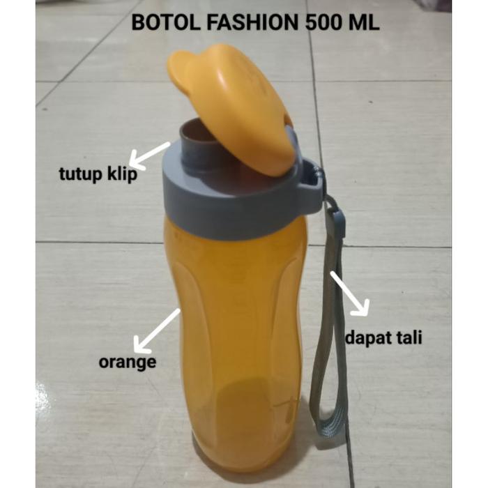 READY ORIGINAL NEW TUPPERWARE BOTOL FASHION / BOTOL KOTAK / BOTOL ULIR 500ML