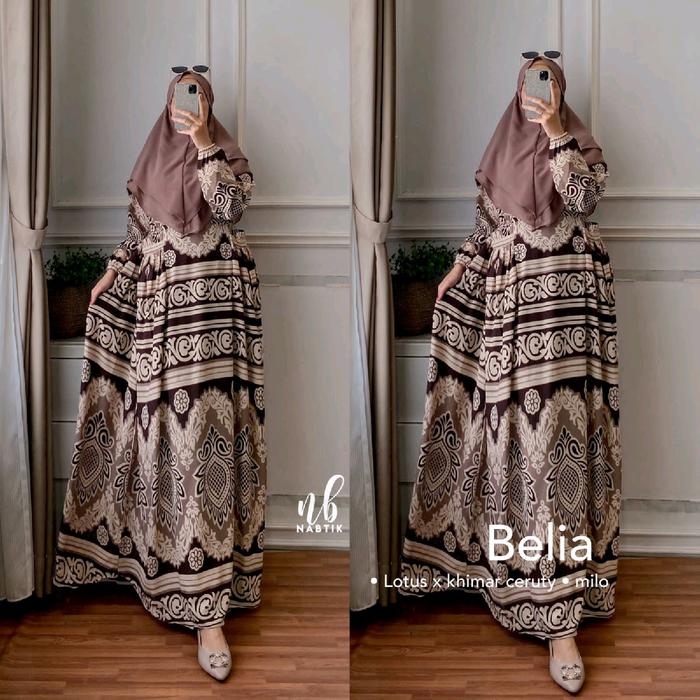 ORIGINAL NABTIK-GAMIS MUSLIMAH BELIA BY NABTIK- GAMIS SYARI NABTIK