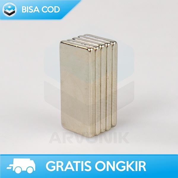MAGNET NEODYMIUM SUPER STRONG TAFFWARE MAGNET BALOK 20x10x2MM 5PCS D22