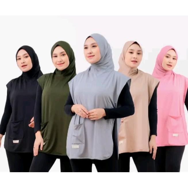 Samira"Hijab jersey rompi"
