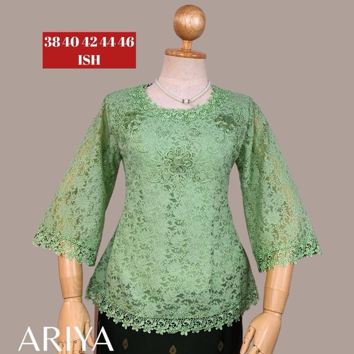 Arya vasutorn Atasan brokat renda halus import
