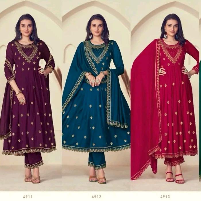 Baju india Wanita premium set celana dupata terbaru