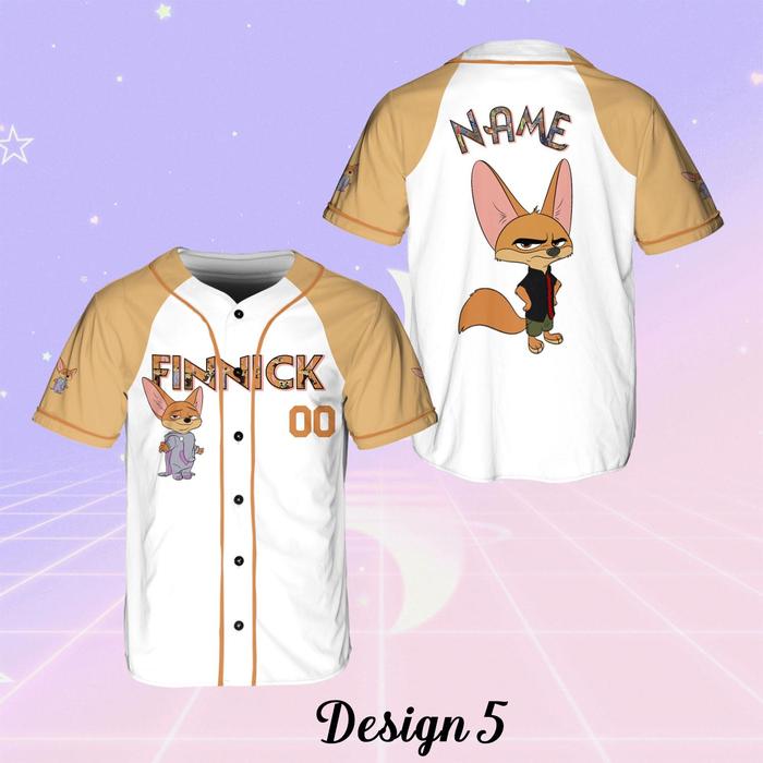 Disney Zootopia Character Jersey Zootopia Cartoon Movie Jersey Zootopia Family Shirt Zootopia Fan Bi