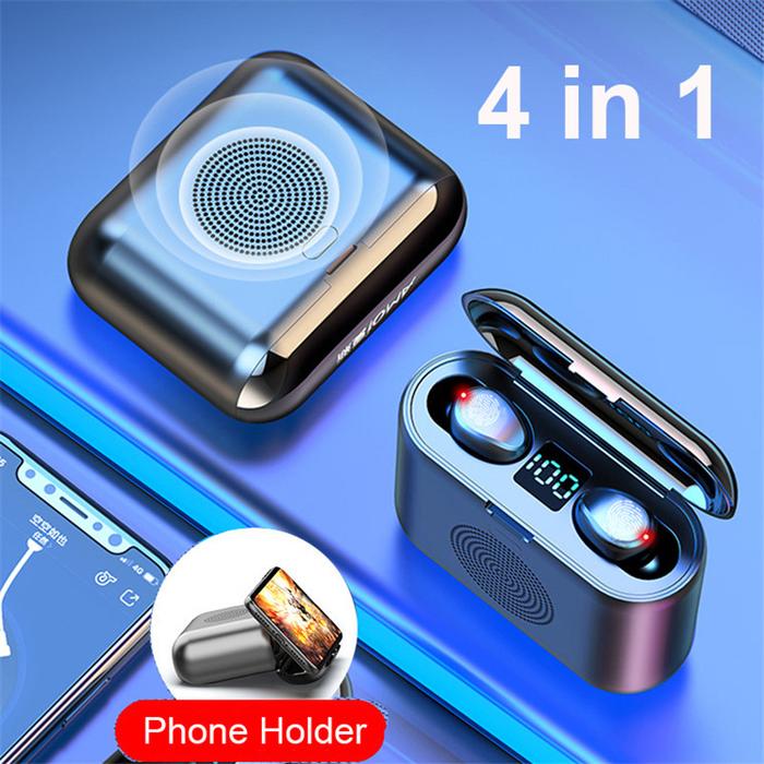 mini bluetooth earphones lotus f9 Speaker TWS Wireless Headphones