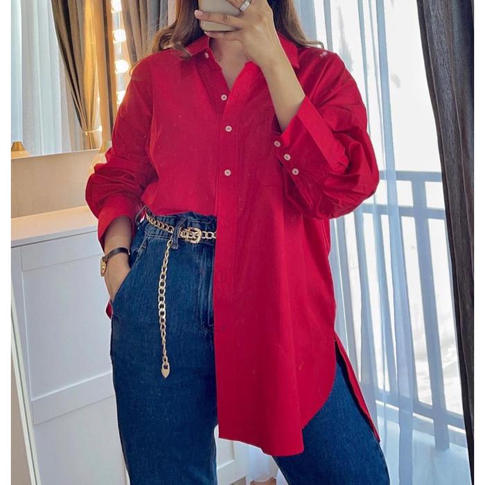 NEW Premium Alice Shirt JUMBO LD 130 Fit to 6XL / Kemeja Polos