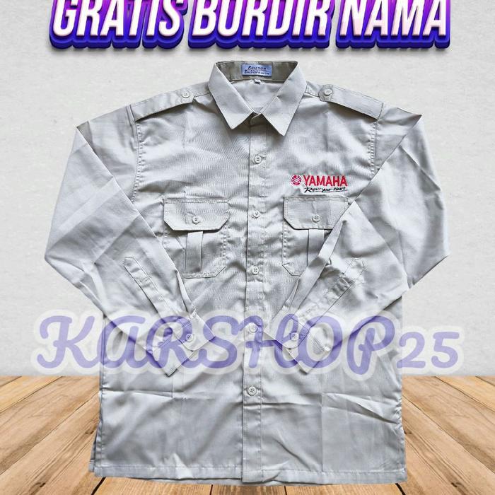 KEMEJA YAMAHA LENGAN PANJANG TERBARU SERAGAM YAMAHA ATASAN BAJU YAMAHA