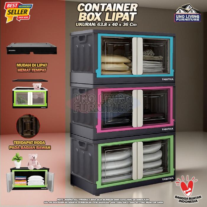 CONTAINER BOX LIPAT LEMARI LIPAT PLASTIK TABITHA JUMBO CONTAINER BOX Tabitha MPFC JUMBO 60 Liter
