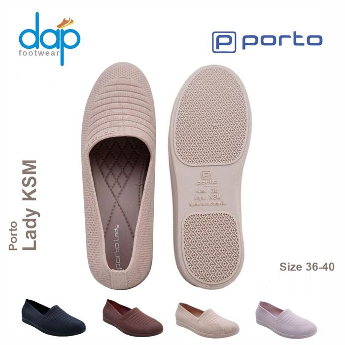 Sepatu Karet Slip On Wanita Porto Lady KSM