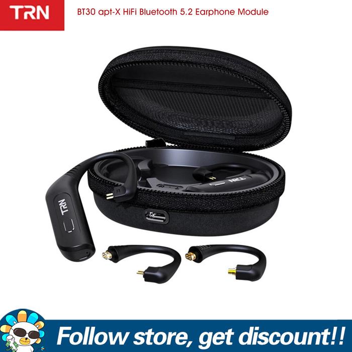 TRN BT30 Apt-x Earphone HiFi Bluetooth 5.2, Modul Pengganti Earphone