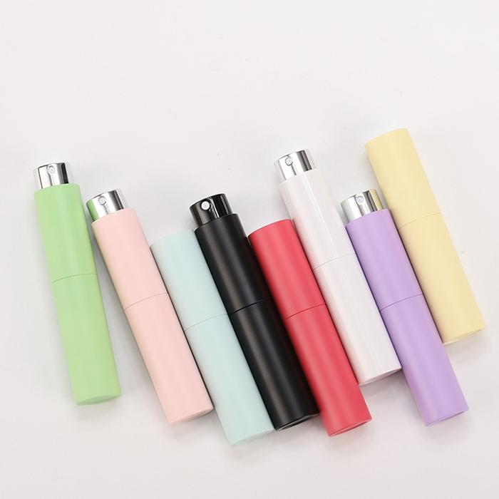 Botol Parfum Warna Macaron Botol Semprot Teleskopik Putar/ Botol 10ml Semprot Perjalanan Portabel
