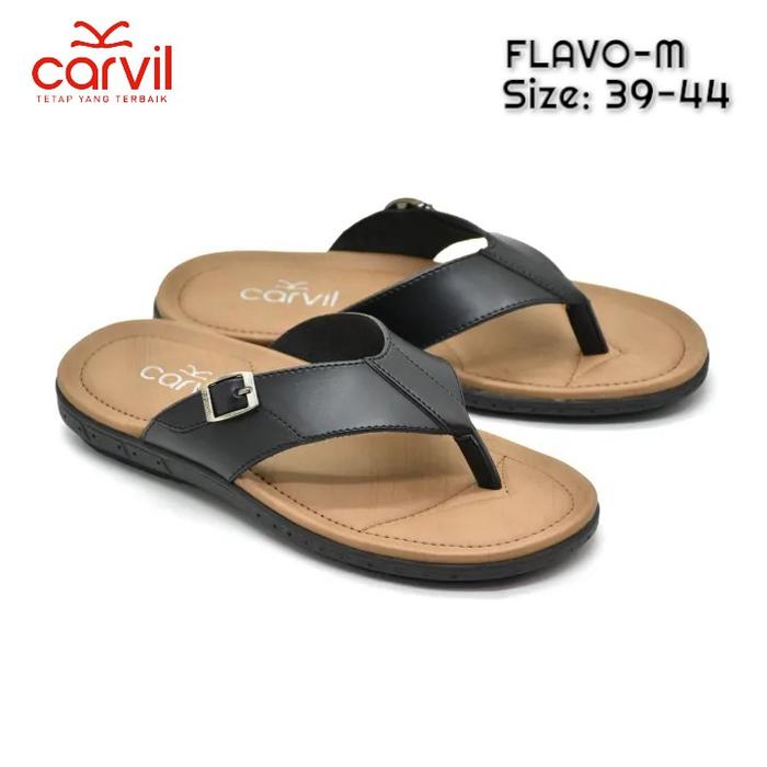 [ELGHOZY] Carvil Sandal Pria Flavo-01 M Sandal Jepit Pria Sandal jepit