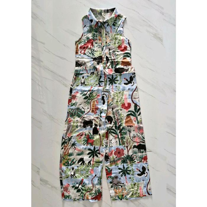 ​Preloved Like New - Cottonink x Ayang Cempaka Jumpsuit - Jumpsuit Wanita - Size  S Sleeveless (Leng