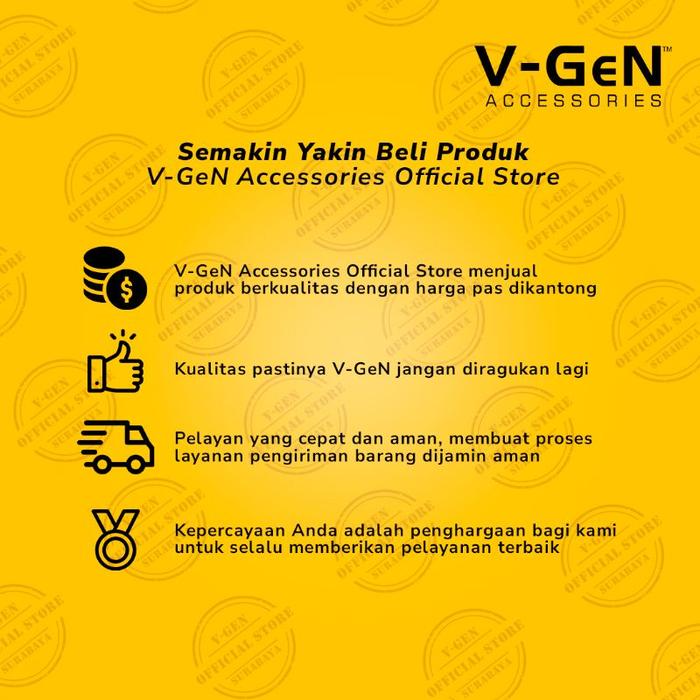 Headset Murah V-GeN VEP1-28 Wired Handsfree Headset Stereo Sound original vgen