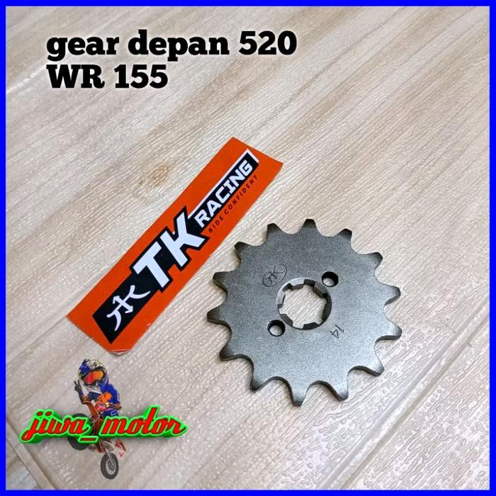 gear depan 520 TK racing WR 155 / ninja RR / Vixion
