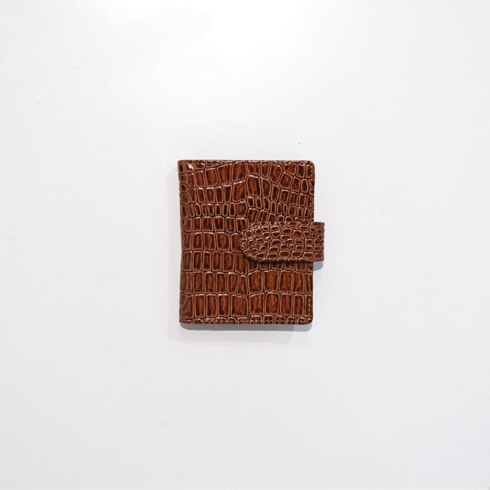 Card Holder Croco 16 Slot Kartu + 1 Slot Uang Kertas Dompet Kartu Bahan Synthetic Leather Motif Kuli