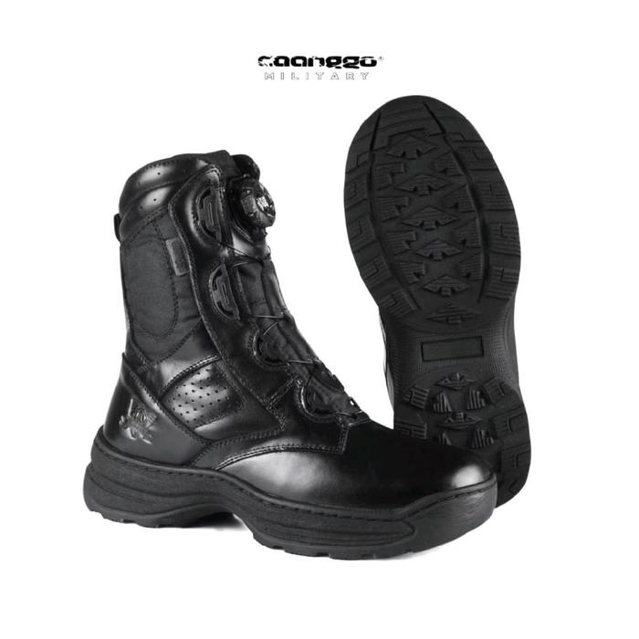 Sepatu PDL Tactical Senturion TNI Polri Kulit Premium Tali Putarq