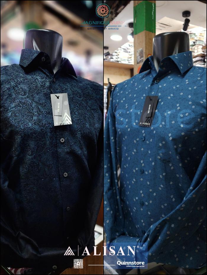 Alisan Kemeja Semi Batik Printing Motif Gradasi