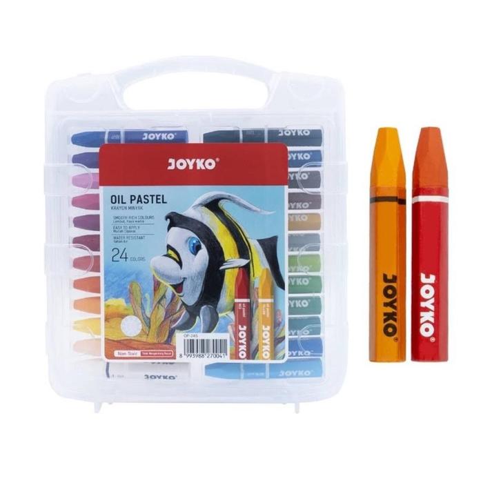 Crayon / Krayon Oil Pastel - Joyko 24 warna murah
