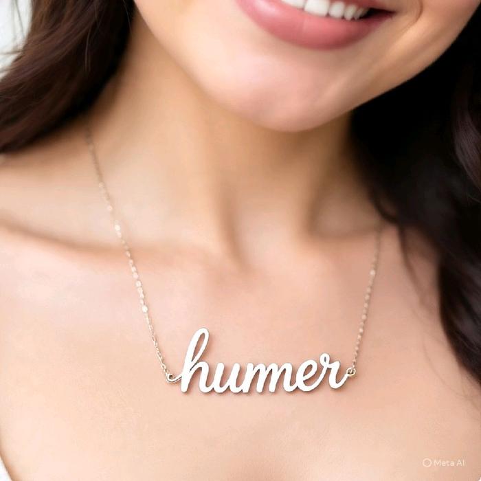 aksesoris kalung monel humer new(merah)