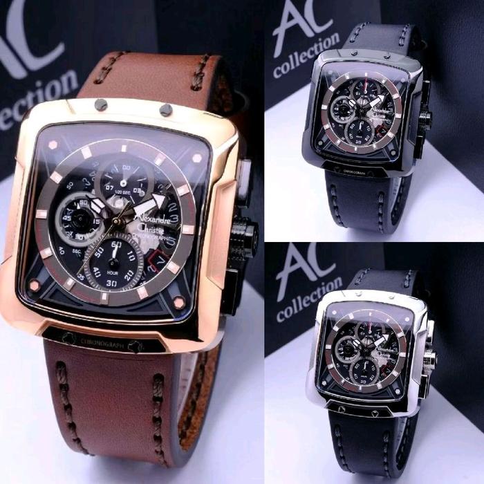 Jam Tangan Pria Alexandre Christie 3030 AC3030 Kulit [ORIGINAL] Watches