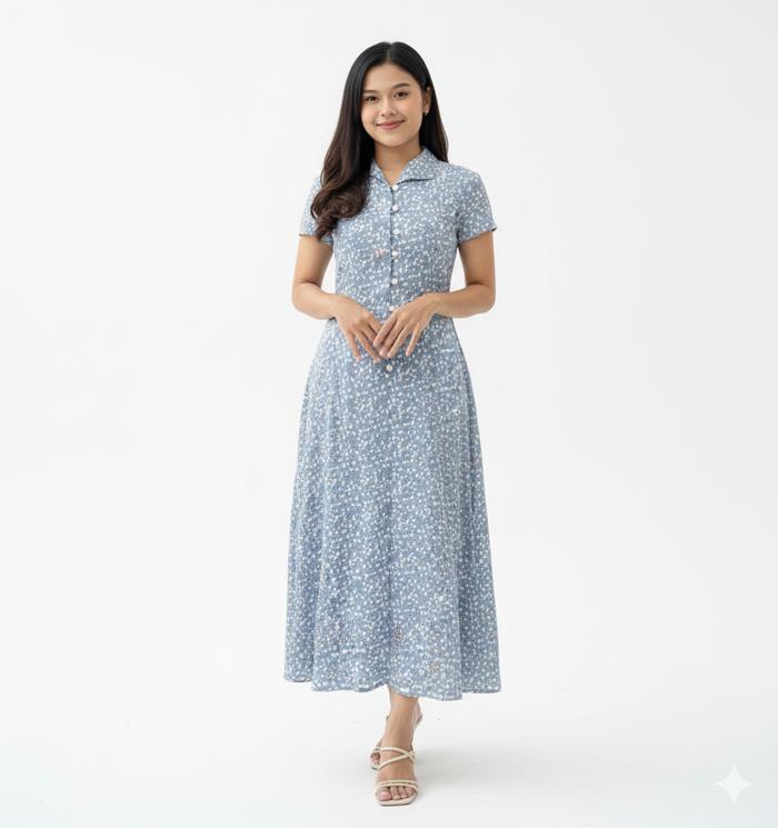 Lavanya - June dress - Crinkle Long Dress - Maxi Premium