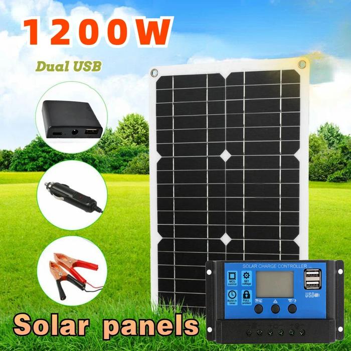 EESBAO Solar Panel 12V Solar Cell Controller Solar panels Kit For