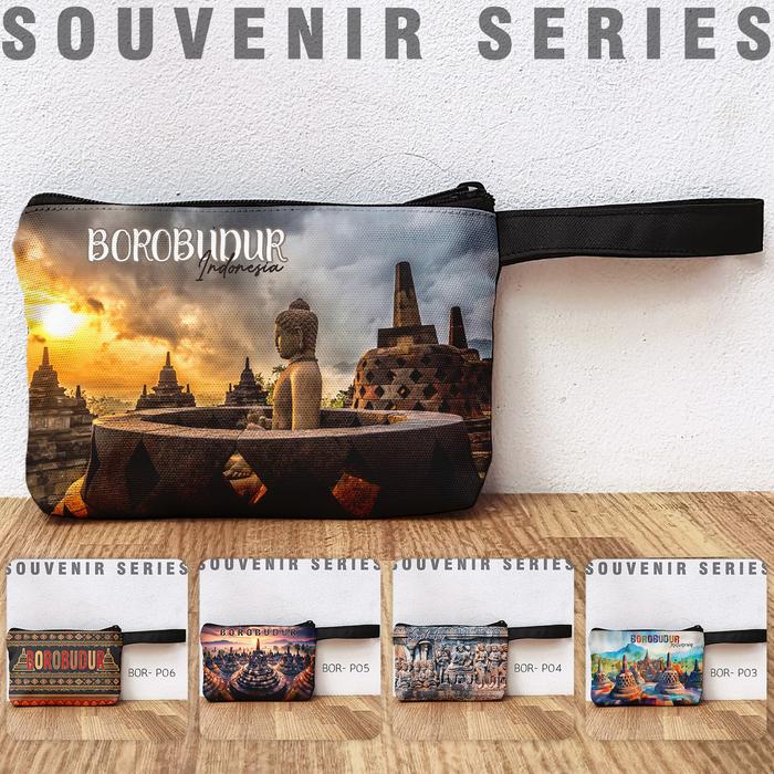Pouch Souvenir Borobudur Dompet Oleh Oleh Borobudur
