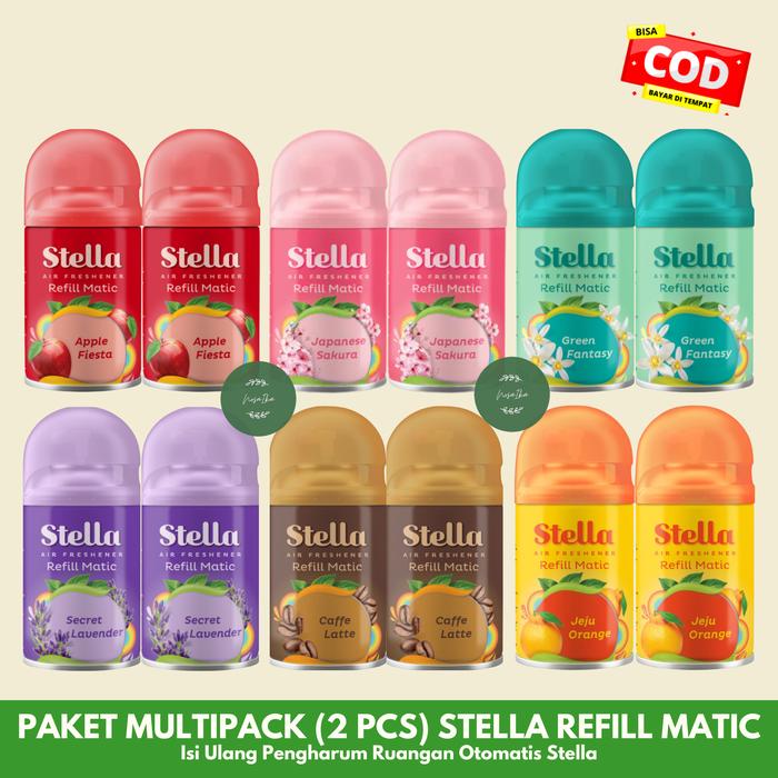 PAKET HEMAT STELLA REFILL MATIC MULTIPA (ISI 2) - Pengha R ngan (Khusus campa n) - MULTIPA (2 P ) GR
