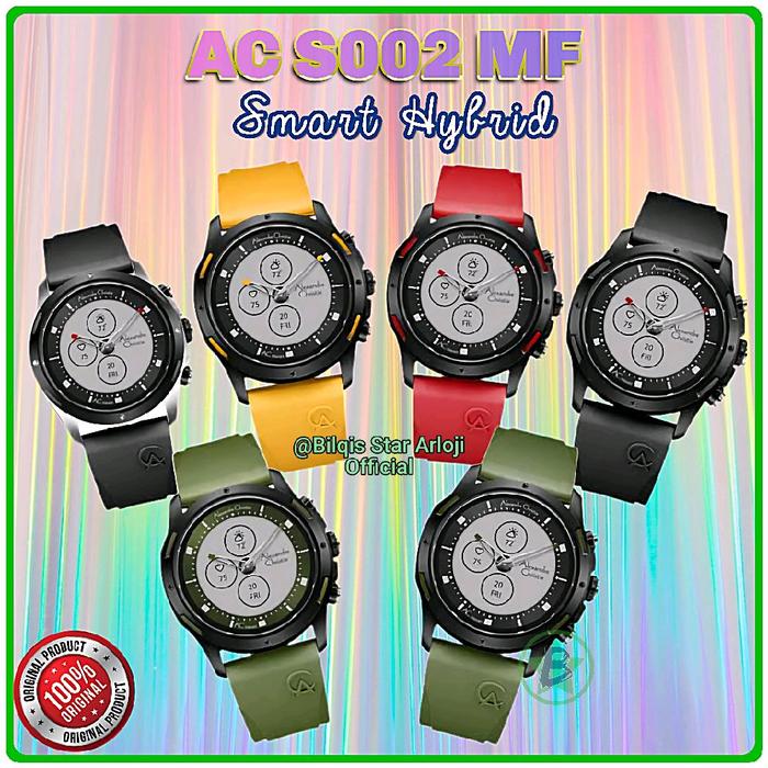 Alexandre Christie Smart Watch Ac S002 MF Hybrid Tali Karet FKM Original 100%