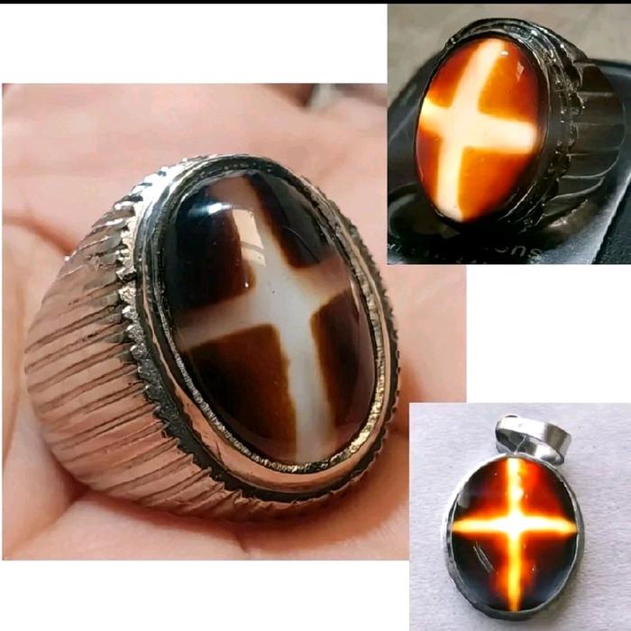 Cincin batu yaman wulung tapak jalak asli original Rings cincin pria akik