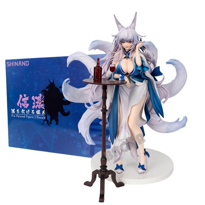 28cm Azur Lane Sexy Anime Girl Figure Shinano Dreams of the Hazy Moon Action Figure Adult Sexy Colle