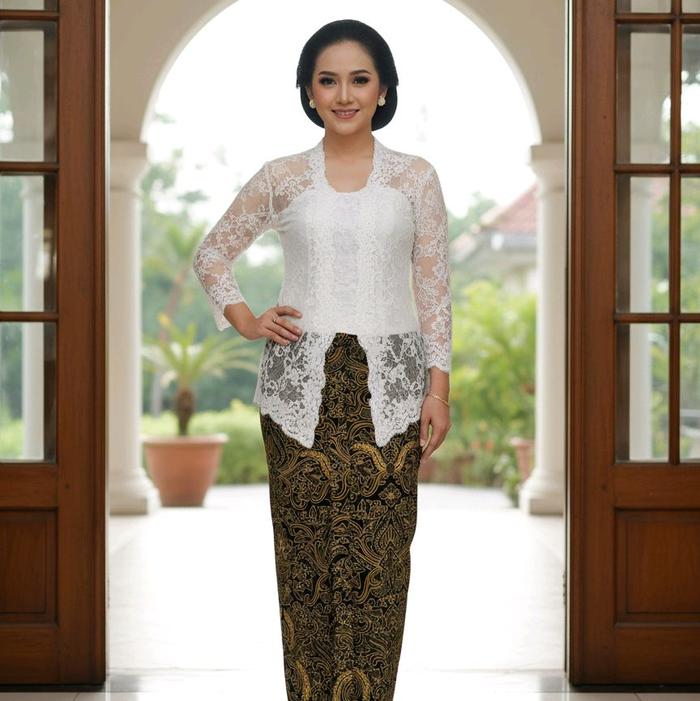 Anisa shop-Jarik Wiru Instant Wanita XL/XXL -motif pisang bali-warna sogan khas solo-bahan katun