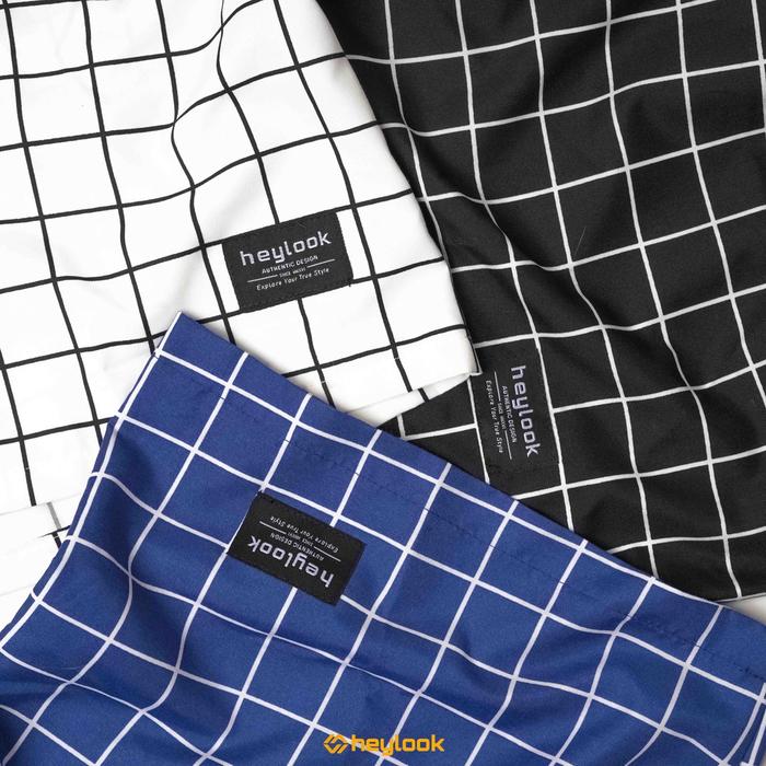 paling laris HEYLOOK Official - Celana Pendek Pria Short Pants Boxer SQUARE Celana Kotak Garis Cowok