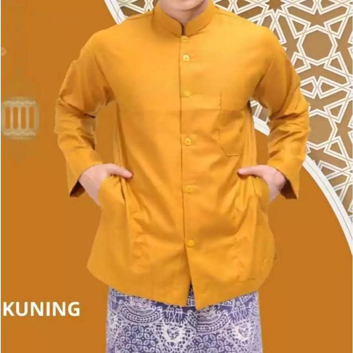 Khalwa- Baju Koko Hibah Exclusive Saku Samping Koko Habaib Model Ammu Ibrahim Pria Katun kokopria