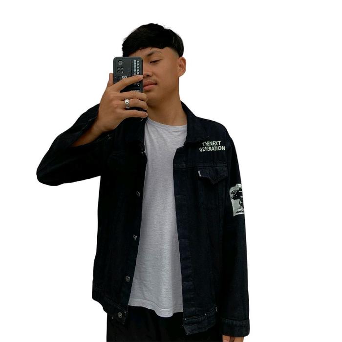 Jaket Jeans Jaket Sablon Toman Jaket Toman Tokyo Jaket Pria Panjang Jaket Jeans Sablon