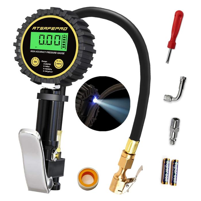 ATsafepro Tyre Pressure Gauge And Inflator Digital Tyre Inflator