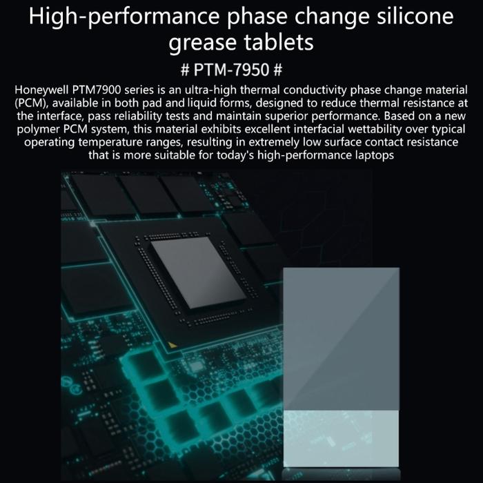 PTM7950 Phase Change Silicone Pad Laptop Phase Change Silicone Grease
