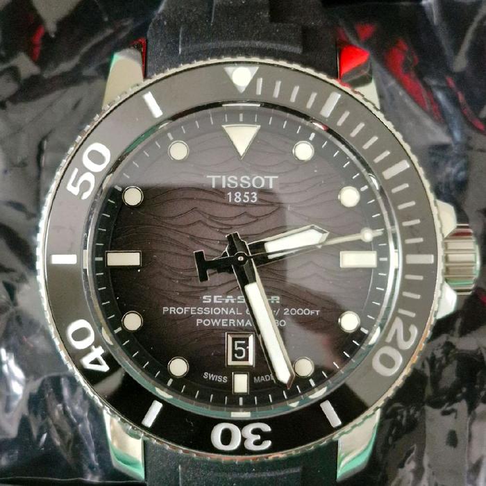 Tissot Seastar 2000 Profesional T-Sport 1206071744100 Jam Tangan Pria Stainless Steel 60 Bar Crystal