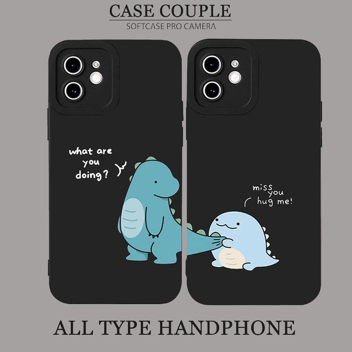 Case Couple Motif Dino Untuk All Type Hp ( konfirmasi type via chat seller ) Couple Motif Anticrack