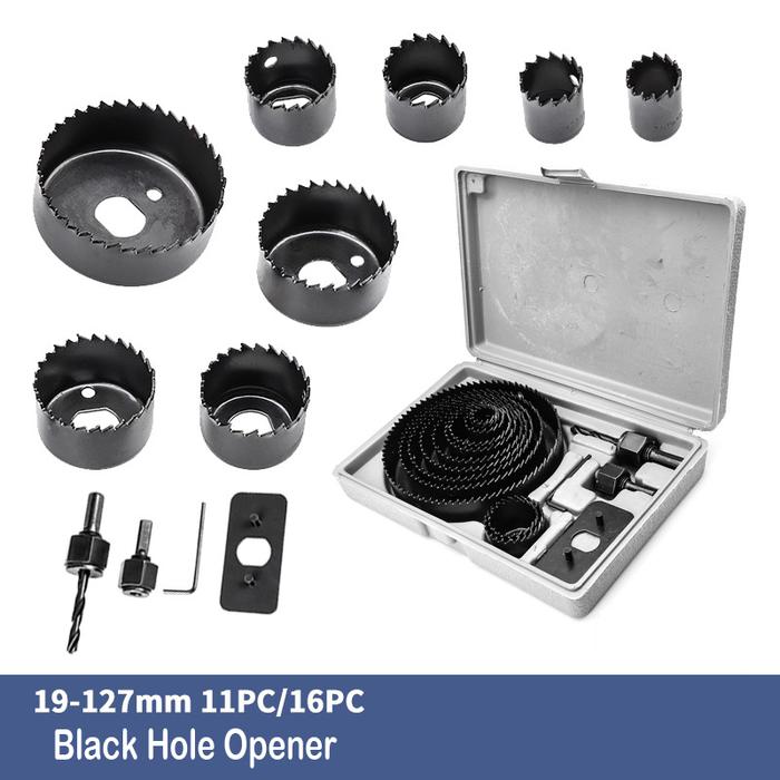 Terlaris, 11/16pcs Hole Saw Plasterboard Cutter Saw Set for Hole