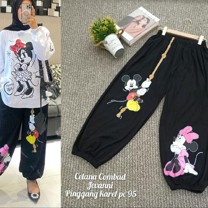 Celana jevanni joger pants wanita panjang