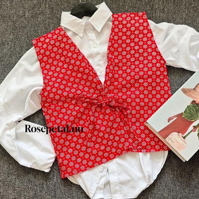 Dana Vest ribbon / outer jumputan / outer batik jumputan / rompi batik