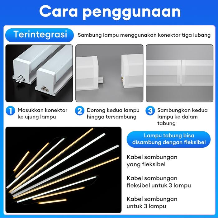 Lampu TL Neon Lampu Tabung LED T5 TL TUBE 120cm Hemat Energi Tubelight NEON