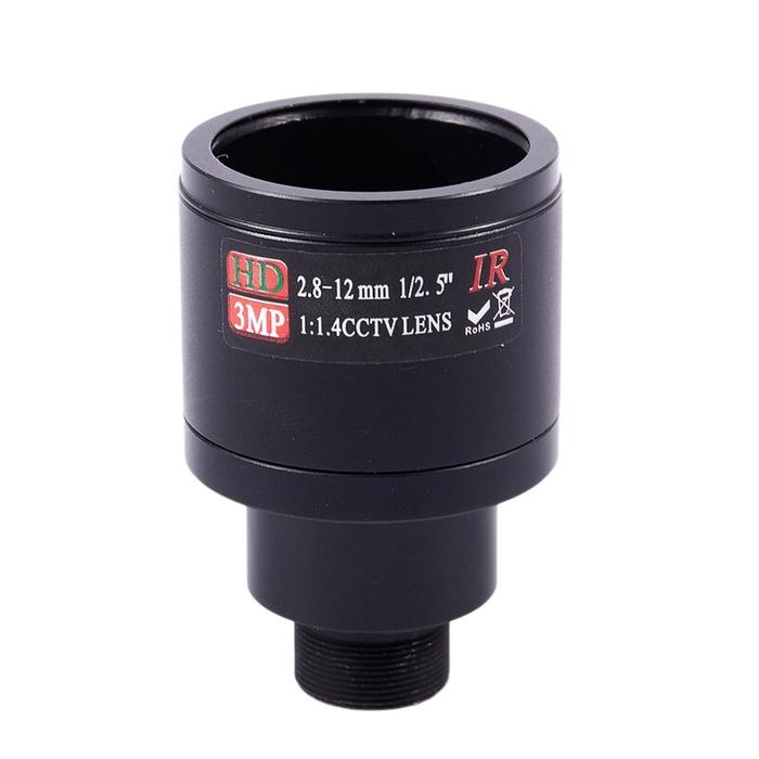 HD CCTV Lens 3.0MP M12 2.8-12mm Varifocal cctv IR HD Lens,F1.4,manual