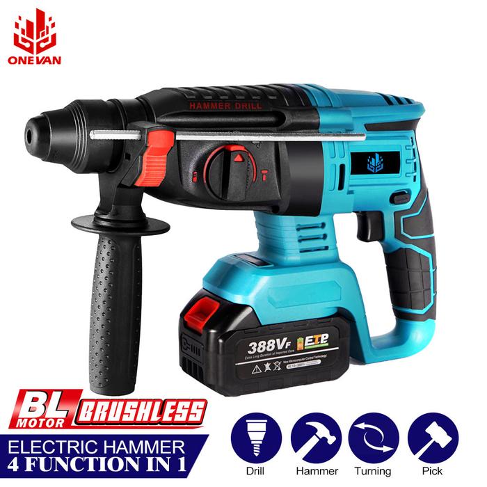 Brushless Cordless Rotary Hammer Drill Multifunction Impact Drill 4