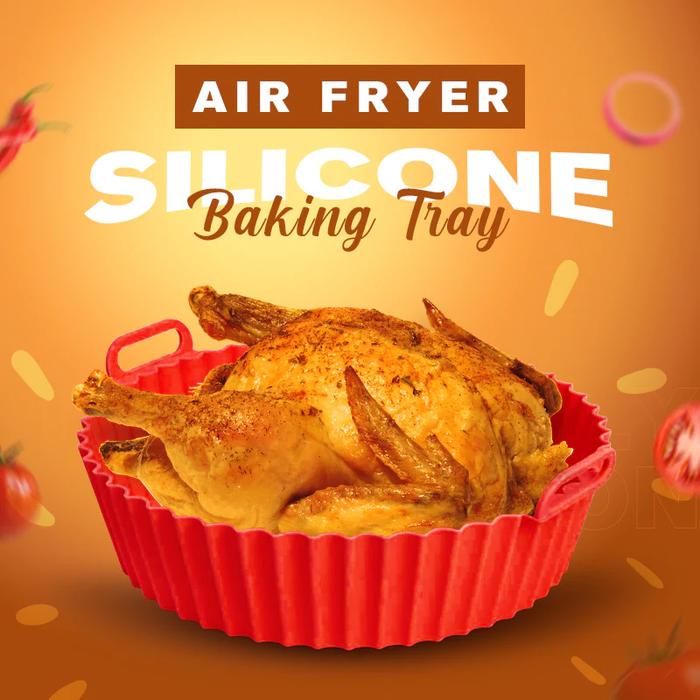 Air Fryer Silicone Baking Tray Silicone Air Fryers Oven Baking Tray