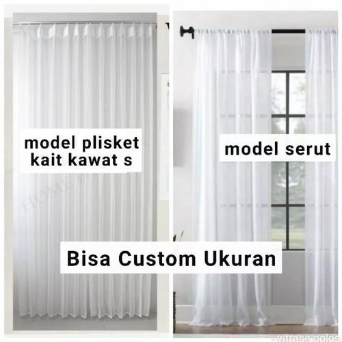 Vitras Polos/Vitrase Plisket/Tirai Vitras/Gorden Vitras Vitrase Poil