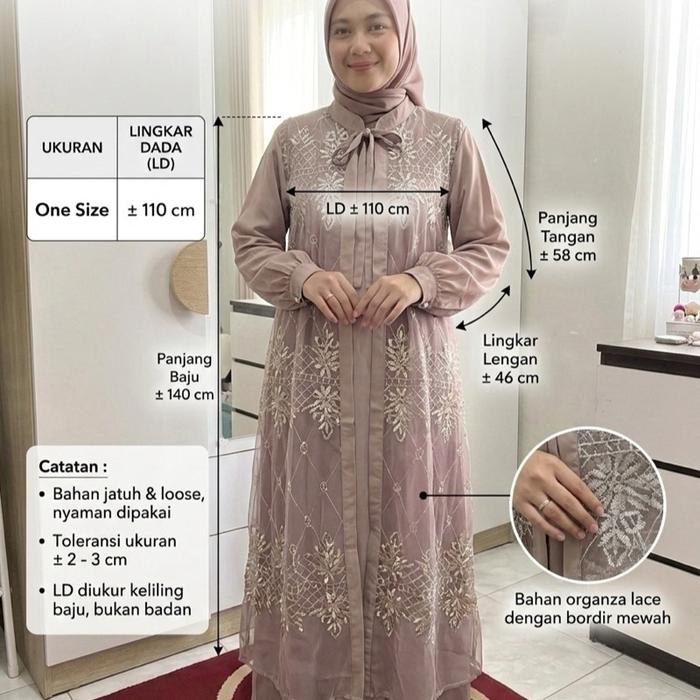 Lattice Gamis Set (Yanti Mode) outer